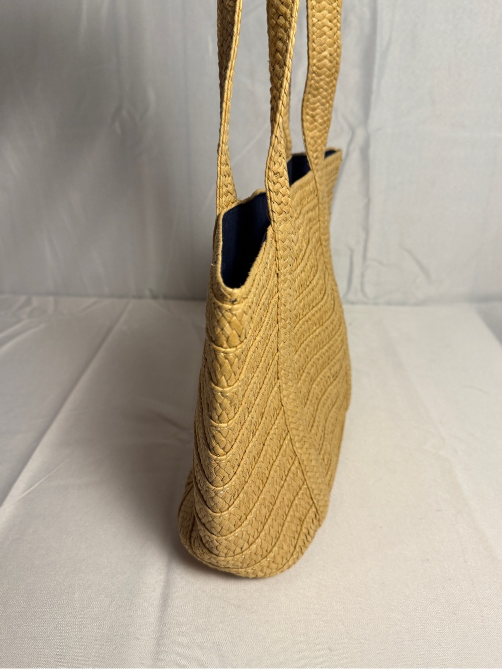 Draper James Woven Straw Tote Bag Natural Color - Picture 3 of 8